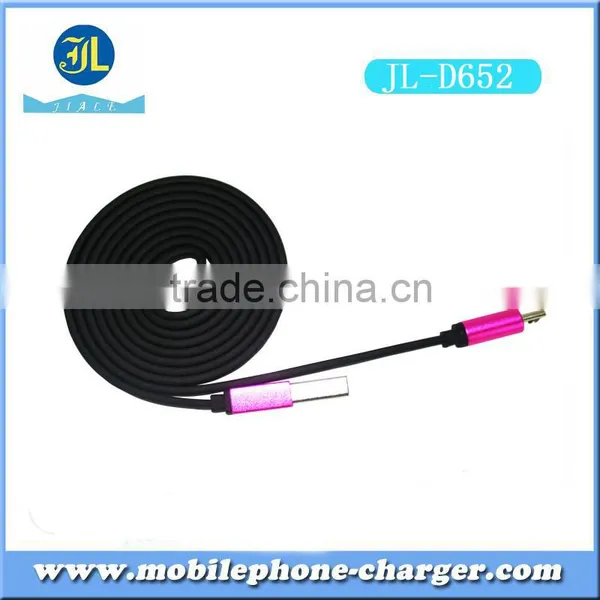 Wholesale Price Colorful Flat Micro Usb Cable 2.0 4.0 for Mobile Phone photo-5