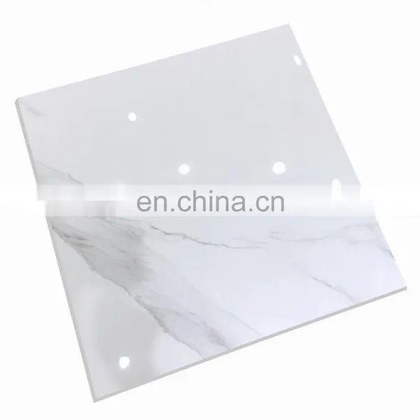 60*60cm Floor Tiles White, 3D Printing Polished Glazed Ceramic Floor Tile