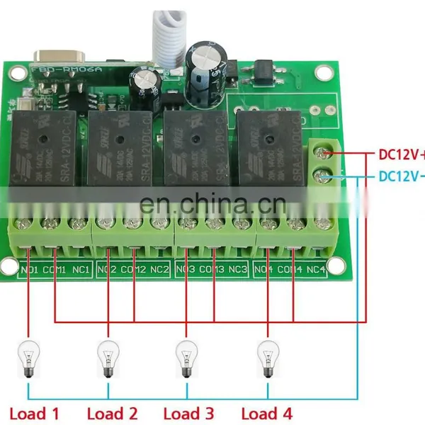 1km Wireless Remote Control Switch 433mhz 4 ch Wireless Remote Control Switch Transmitter photo-3
