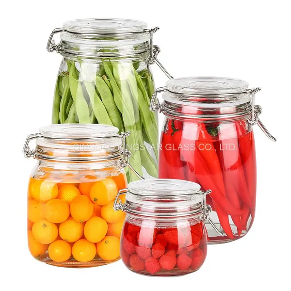 Glass Storage Jar With Lid photo-2