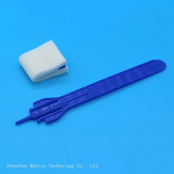 Large Square Head Disposable Medical Sponge Stick Sampler for Environmental Sampling photo-3