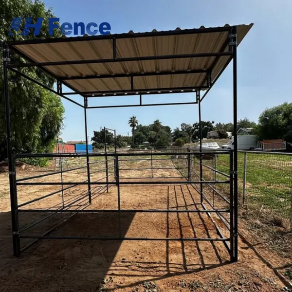 Hot Dipped Galvanized Heavy-duty Farm Panels Powder Coated Metal Cattle and Horse Farm Fence Panel for Livestock and Pasture photo-4