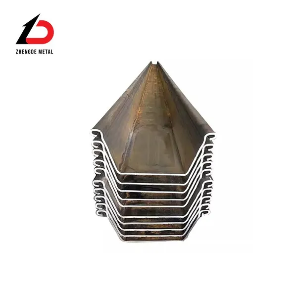 Hot Rolled Steel Sheet Pile Various Section Types Steel Pile For Municipal Hydraulic And Building Foundation Engineering photo-5