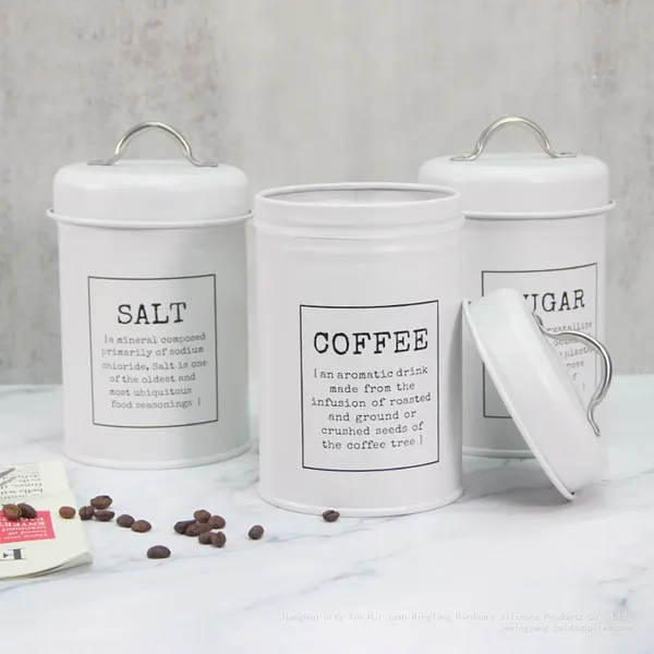Factory Direct Supply Amazon Best-selling Coffee, Sugar and Tea Storage Cans, Kitchen Storage Tin Cans photo-2