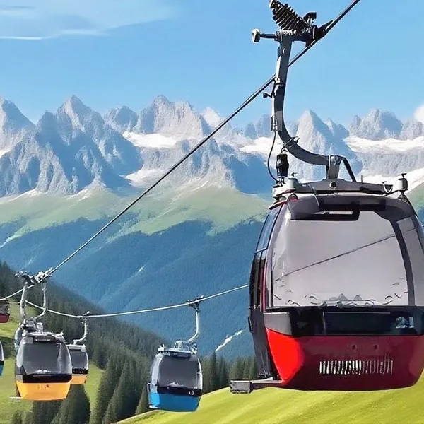 Amusement Park Outdoor Steel Cable Car Ropeway System Theme Park Transport Visitor Experience Manufacturer Supply Custom Cableway