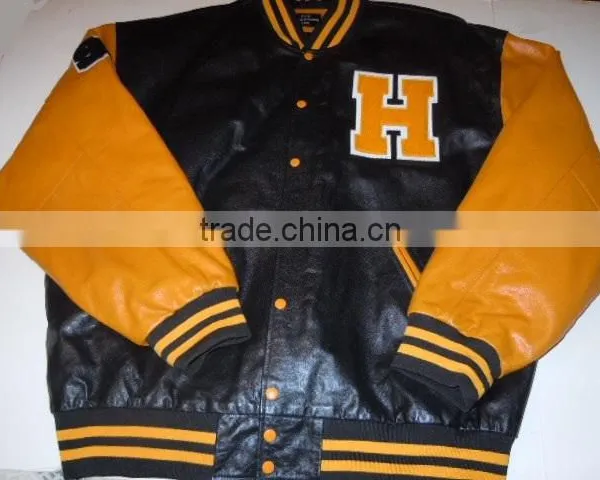 Custom Varsity Jackets Genuine Leather Sleeves Wholesale Blank Varsity Jackets