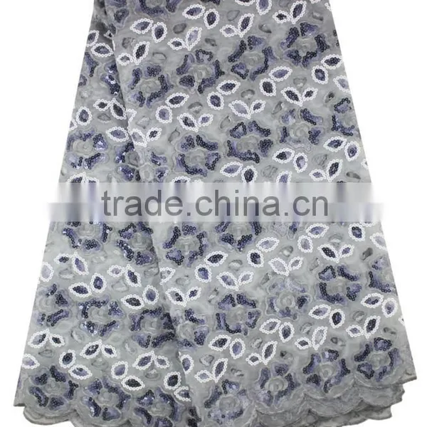 Mitaloo MOG0193 Green Net Organza Lace Double Lace African Organza Lace With Sequins photo-2