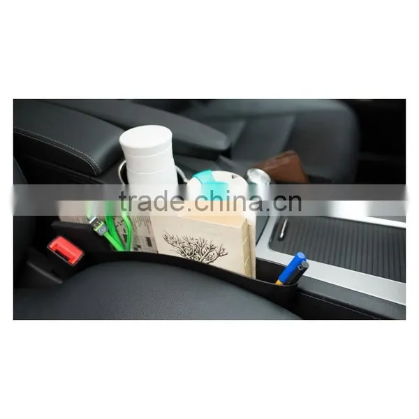 2PCS Plastic Car Seat Pocket Catcher Organizer Car Storage Box photo-3