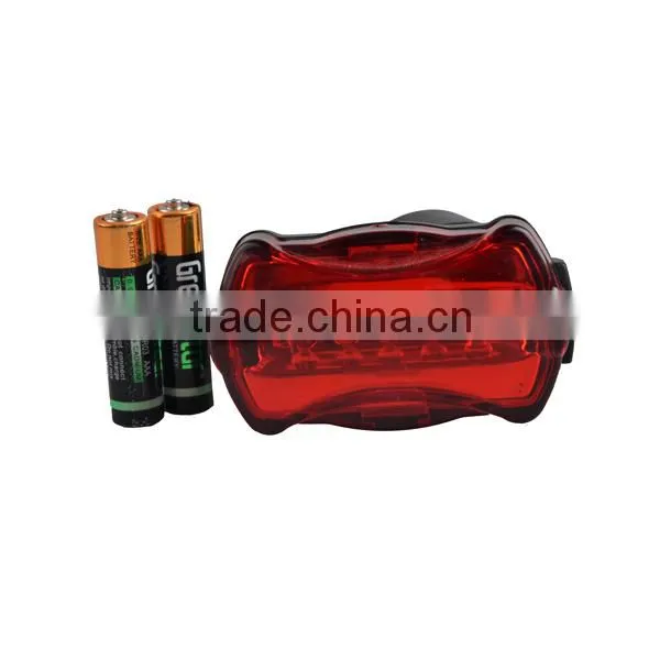 China Cheap Red 5LEDs Led Bike Light With 7 Modes photo-4