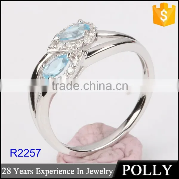 Custom Silver Big Stone Sample Wedding Ring Designs for Women photo-2