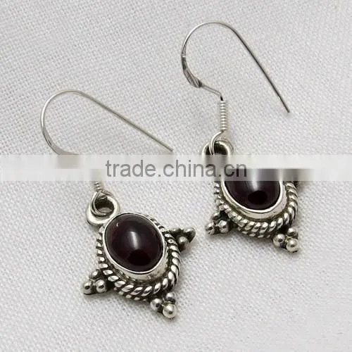 Top Grade AAA, Garnet Gemstone Jewelry, 925 Silver Indian Jewelry photo-2