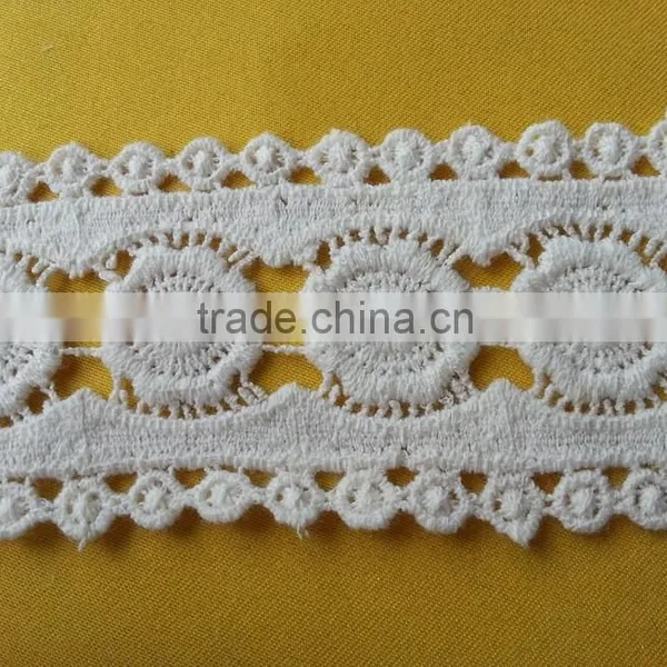 2015 New Arrival Flower Pattern Cotton Crochet Lace for Dress H1523 photo-3