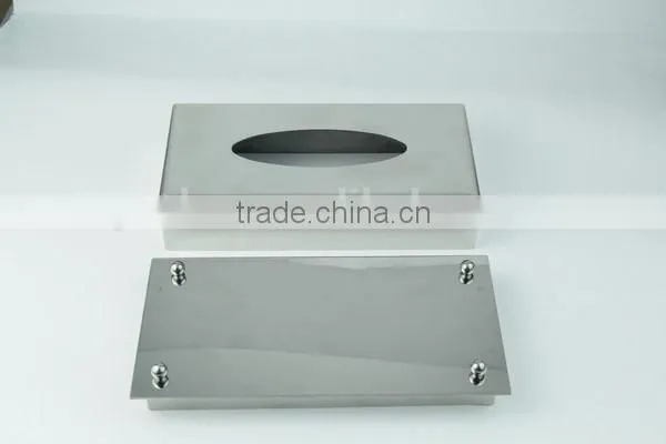Bar Collection High-end Stainless Steel Table Tissue Box Holder photo-3