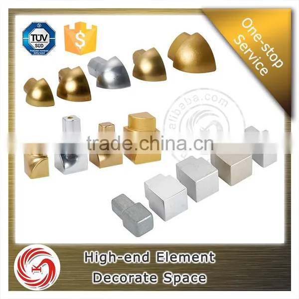 Decorative Quarter Round Aluminum Ceramic Tile Trim Corner for Wall photo-3