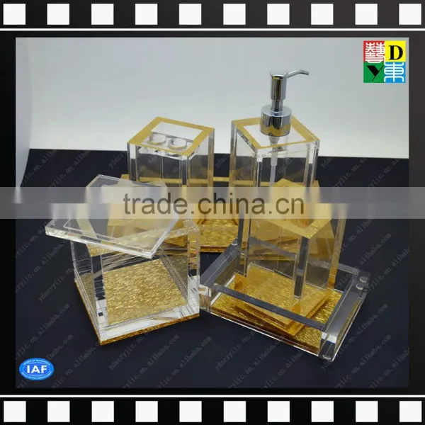 Hot Sale Six Pieces Clear Acrylic Bathroom Set From China
