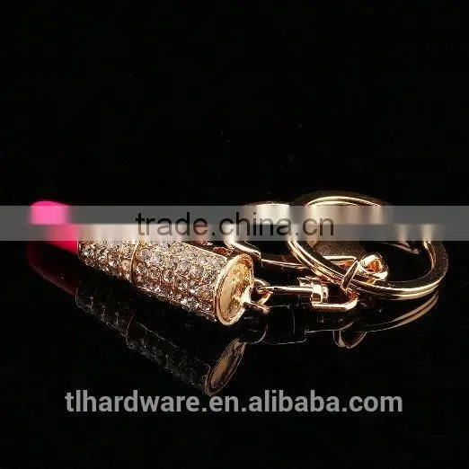 2016 Fashion Promotional Diamond Lipstick Keychain For Christmas Gift photo-4