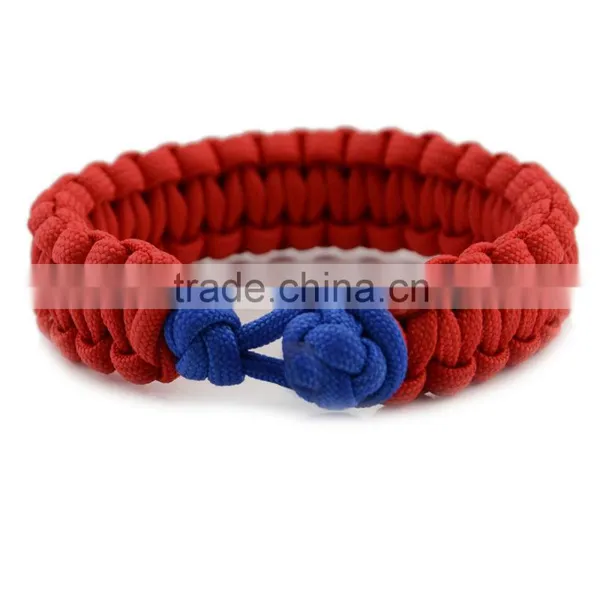 China Wholesale Manufacture High Quality 550 Paracord Survival Bracelet With Diamond Knot for Camping photo-2