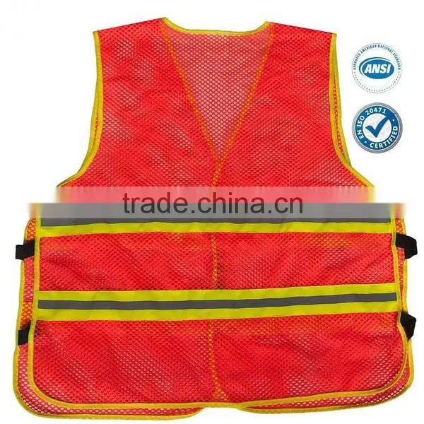 Mesh Reflective Vest With Twill Tape photo-2