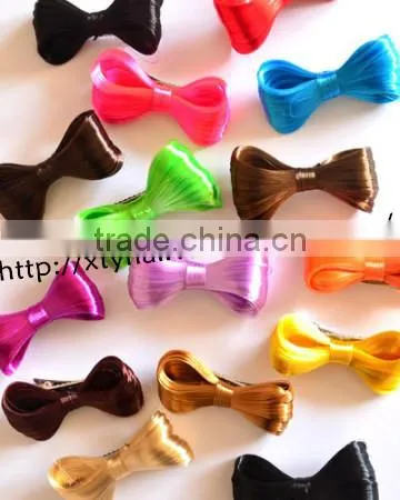 High Quality Buy Website Beautiful Hair Attachment Synthetic Hair Bowknot Pretty Ornament Fashion and Cheap Goods From China
