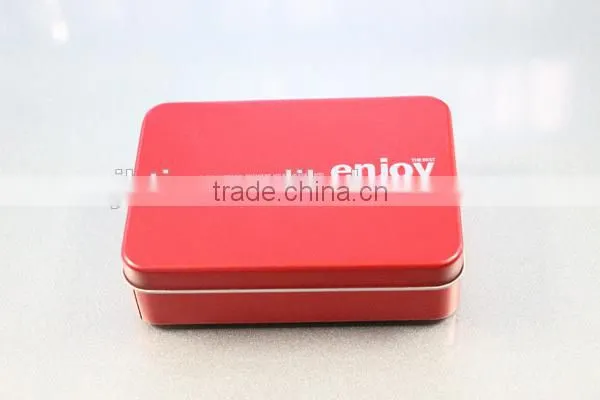 Printed Red Rectangular Tin Tool Box photo-2