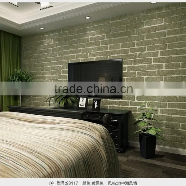 Latest 3d Brick Design Decorative Wallpaper for Restaurant photo-6
