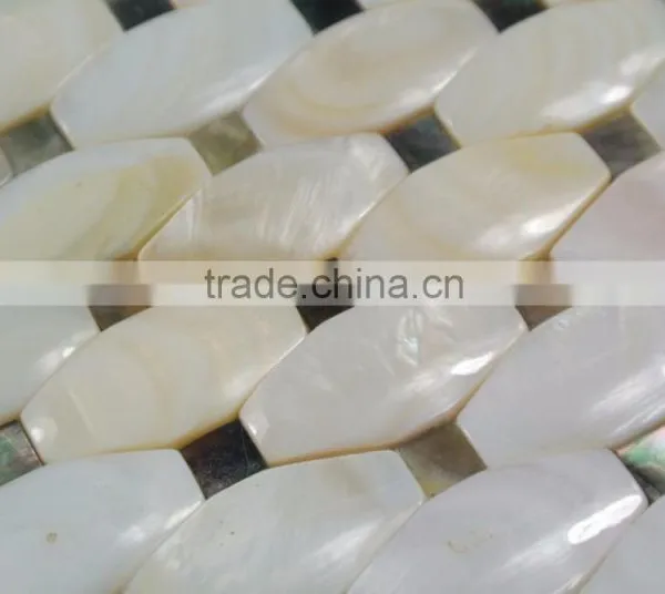 Convex Pattern Shell Mosaic Tile,bathroom Tile,seamless on Mesh photo-4