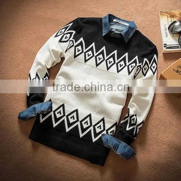 Wholesale Round Collar Jacquard Long Sleeve Show Thin Sweater for Japan Style Sweaters photo-4
