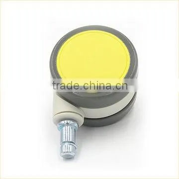 China Popular 65mm Yellow Nylon 360 Swivel Medical Caster photo-2