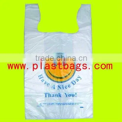 2013 HDPE PLASTIC T-shirt Shopping Bags