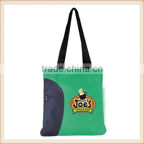 Fashion Design High Quality Nylon Tote Bag With Zipper Pocket photo-2