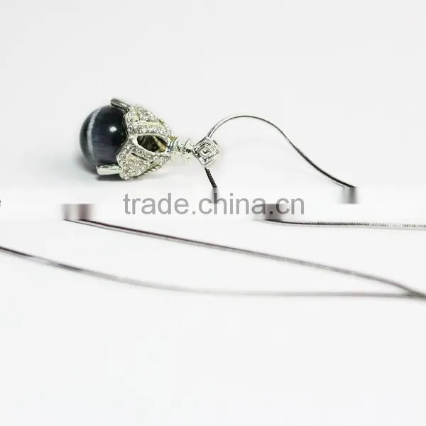 High Quality Black Cat Eye Pendant photo-6