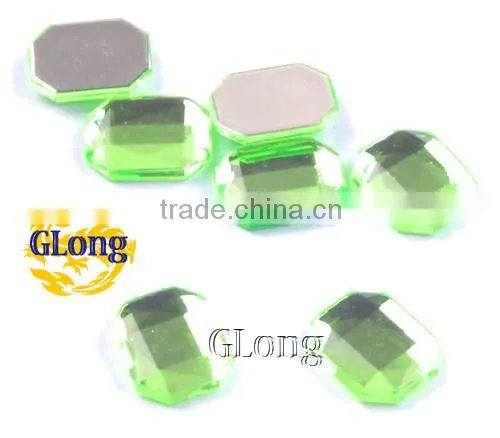 8*10mm Acrylic Flat Back Octagon Mix Color Bling Rhinestone & Crystal For Stylish Bags Garment Shoes #GY010-10P(Mix-s) photo-5