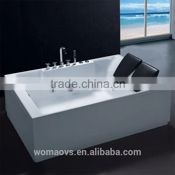 Hot Sale Double Person Acrylic Whirlpool Bathtub, Rectangle Massage Bathtub With Digital Controller photo-5