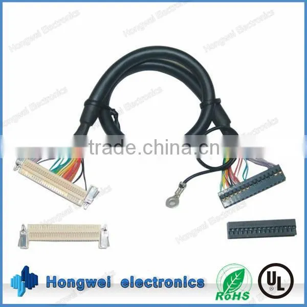 Electronic Wire Harness for LED Screen OEM 30 Pin FI-E to Dupont 2.0 2*15 Pin Lvds Cable Assembly