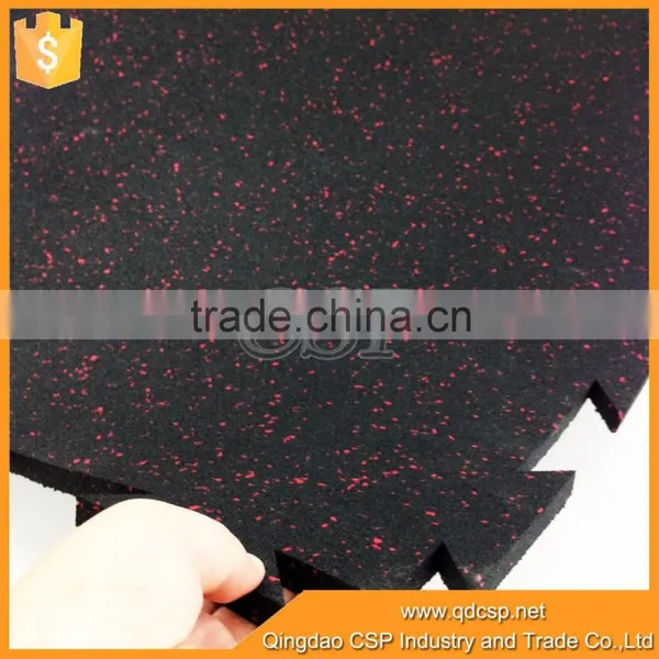 Non-toxic Gym Rubber Floor Mat ,Shock Absorption Gym Rubber Flooring