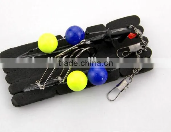 Surfcasting Rig Pulley Float Rig Two Trace Blue & Yellow Floats photo-2