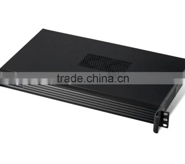 1U 19 inch enhanced industrial embedded chassis with dual core intel i3-4160 3.6G, 4G/Hitachi 500G 250 watts heat pipe cooling
