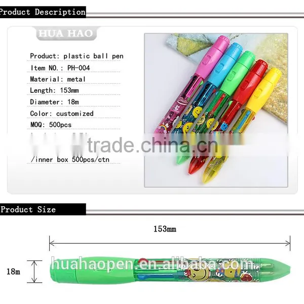 Cheap Price Plastic Ballpoint Pen With Logo, Led Pen, Plastic Ball Pen for Promotion photo-2