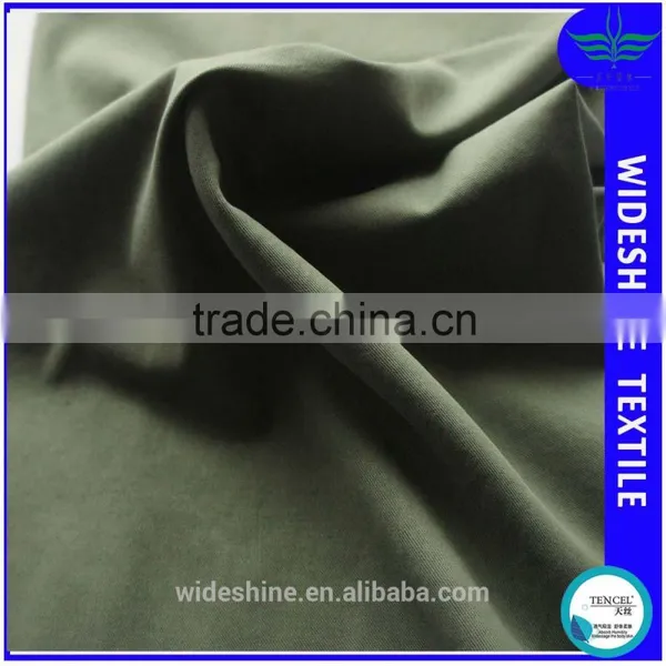 Tencel Cotton Spandex Twill Woven Fabric Lady Pants Material Female Trousers