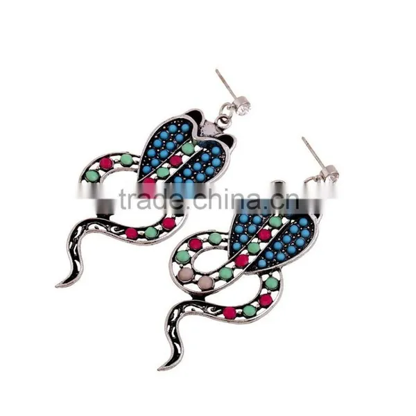 2016 New Design Wholesale Cute Animal Snake Drop Earrings for Free Sample photo-5