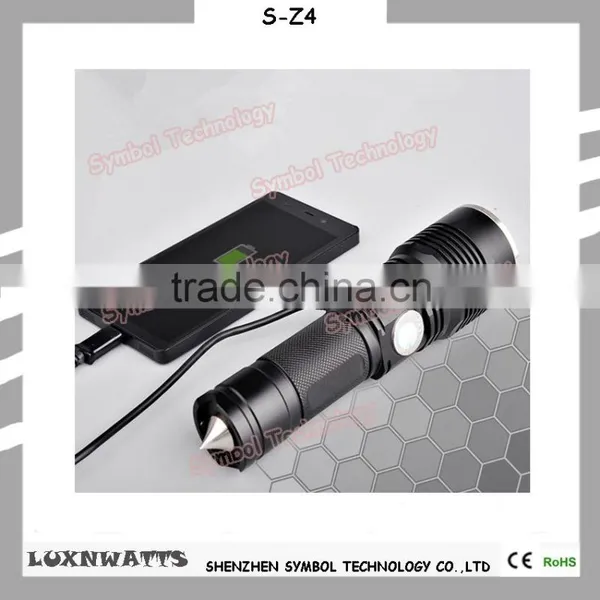 Camping Usage 5 Modes Rechargable Torch Light Usb Charging Flashlight photo-6