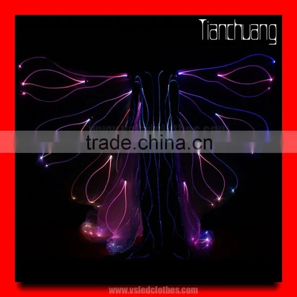 Programmable LED Isis Wings, Remote Controlled Belly Dance Isis Wings Golden photo-3