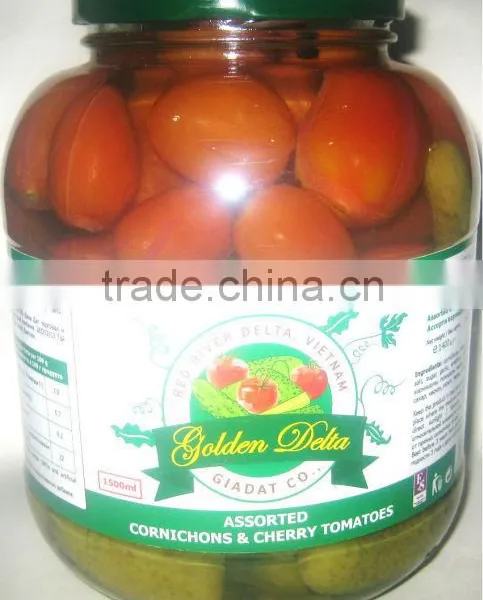 Assorted Cherry Tomatoes & Baby Cucumbers 3-6cm 1500ml