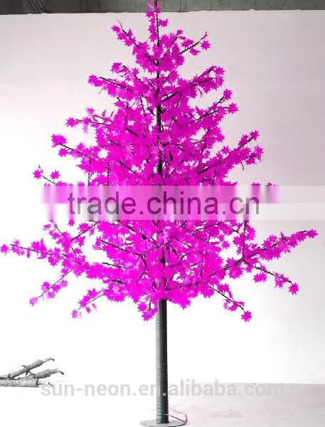 3m Simulation Outdoor Led Tree Lighting/ LED Maple Tree Light for Street Decorations photo-6