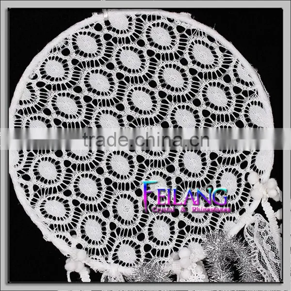 Native American Feathers Wall Ornament Dceor White Lace Dream Catchers Quality Choice photo-2