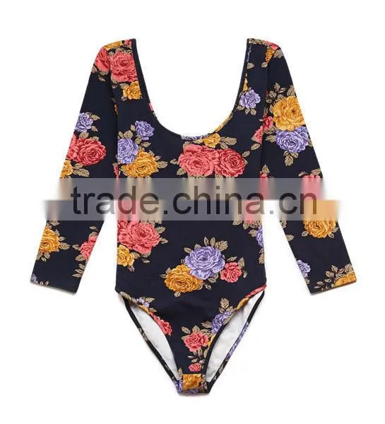 2014 Bodysuit Floral Printed Apparel for Women Bodysuit Cheap Female Clothing Quality Choice photo-2