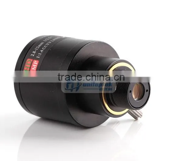 M12 Mount F1.4 3.0Megpixel Fixed Iris Lens With 2.8-12mm Manual Zoom photo-5