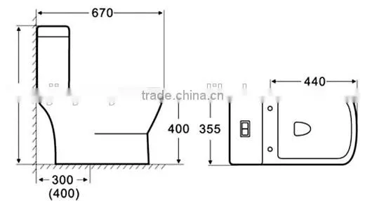 Y045 YYU Factory Ceramic wc Toilet Sanitary photo-3