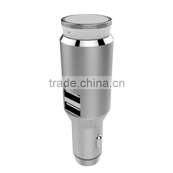 Metal USB Car Charger With Bluetooth Earphone, Phone Car Charger photo-3