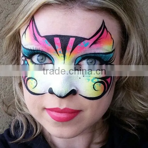 Halloween Cartoon Water Transfer Full Face Tattoo Sticker Makeup Face Stickers Makeup Face Painting Factory